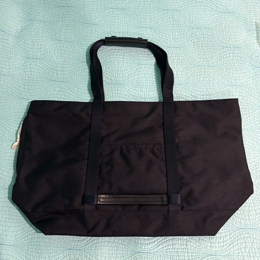 Armani Exchange travel tote bag with leather accents NWOT